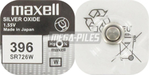 Pilhas Maxell Micro SR0726W Mxl 396 1,55V