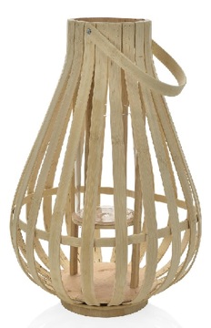 Portavelas Bambú Farol 31cm