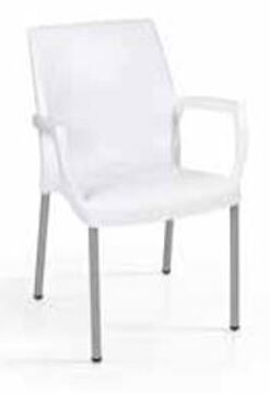 Cadeira de Jardim Jade Alumínio Branco