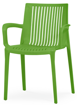 Cadeira de Jardim C/ Braços Dallas Verde Acinzentado