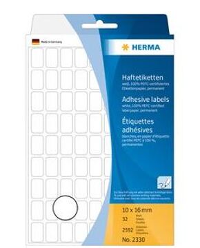 Etiquetas Autocolantes Permanentes 10x16mm Herma