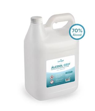 Álcool  Gel Antisséptico 70% Levigal 5Lt Covid-19