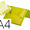 Pasta Porta documentos com Elásticos Polipropileno Din A4 Amarelo Fluor Opaco Lombada 25 mm