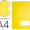 Bolsa Dossier Din A4 Polipropileno 180 Microns Amarelo Fluor Opaco