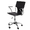 Cadeira de Escritorio Pyc Encosto Medio Regulável em a Ltura Simi Pele Preta 860+90x480x440 mm