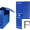 Caixa para Arquivo Definitivo Liderpapel em Polipropileno Azul Formato 360x260x100 mm