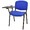 Cadeira Formação NIZA NEW, Com Palmatória, Preta, Tecido A20 Azul