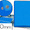 Carpeta Proyectos Pardo Folio Lomo 30 mm Carton Forrado Azul Con Broche
