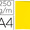 Classificador Gio em Cartolina Din A4 Pestana Direita 250 gr Amarelo