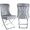 Cadeira Dkd Home Decor Cinzento Poliéster Aço (53 X 64 X 99.5 cm)