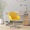 Cadeira de Escritório Giratória Tecido Amarelo-claro