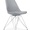 Cadeira TORRE-CR-GR, cromada, polipropileno e coxim cinza
