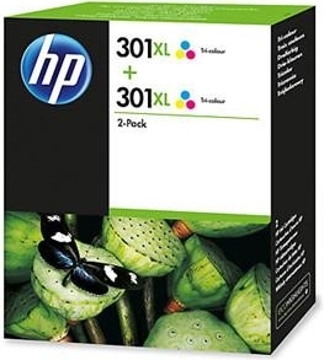 Tinteiro Cores HP Deskjet 1050 - 301XL C - Pack Duplo