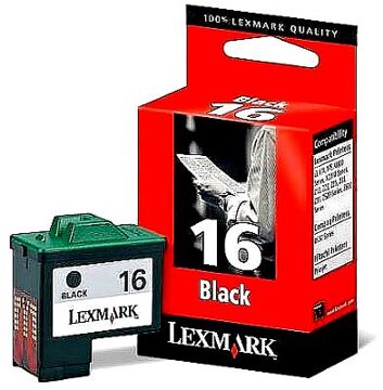 Tinteiro Lexmark Preto Alta Capacidade 10N0016 (16)