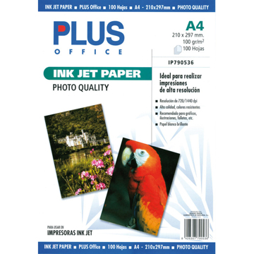 Papel Fotográfico Plus A4 1440dpi 100G 100 Fls na Loja Ricardo e Vaz,  Material Escritório, Papel Cor e Fotográfico