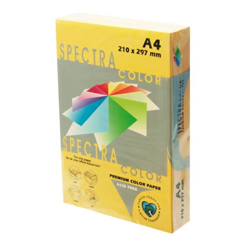 Papel Spectra A4 80GR 500 Fls Amarelo Ouro