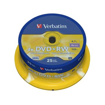 Dvd-rw Verbatim 25 Unidades 4x 4,7 GB