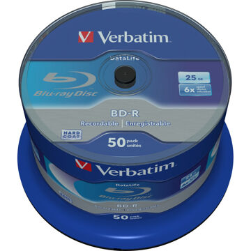 Blu-ray Bd-r Verbatim Datalife 50 Unidades 25 GB 6x