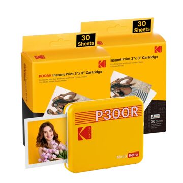 Impressora Fotográfica Kodak Mini 3 Retro P300RY60 Amarelo
