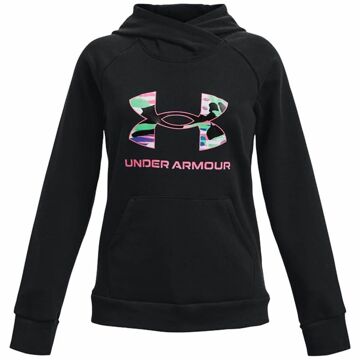 Camisola com Capuz Menina Under Armour Rival Big Logo Preto 8 Anos