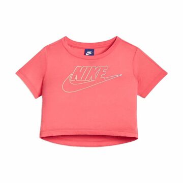 Camisola de Manga Curta Infantil Nike Youth Logo Coral Tamanho - 12-13 Anos