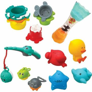 Set de Brinquedos para o Banho Infantino Bath Set 17 Peças Aquático