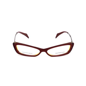 Armação de óculos Feminino Alexander Mcqueen AMQ-4163-W0B Amarelo Castanho-avermelhado