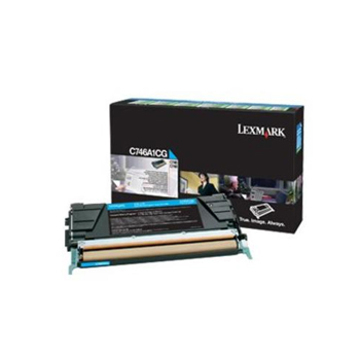 Toner Lexmark Azul com Programa Retorno C746A1CG