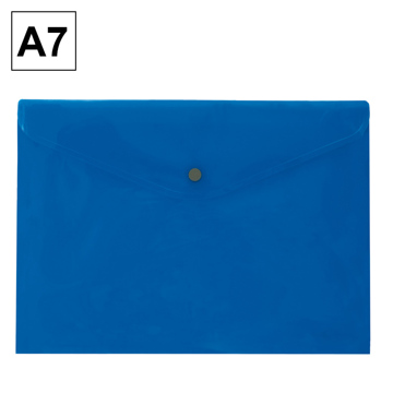 Envelopes Pp Plus A7 Botão  Azul