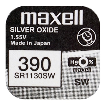 Pilhas Maxell Micro SR1130SW Mxl 390 1,55V