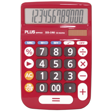 Calculadora Plus SS-190 Vermelho