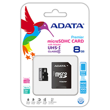 Cartão de Memória Adata Micro CL10 8GB