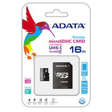 Cartão de Memória Adata Micro CL10 16GB