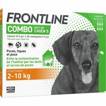 Pipeta para Cães Frontline Combo 2-10 kg 6 Unidades