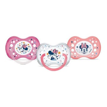Chupeta Dodie Anatomical Minnie Soothers - Day And Night + 18 Meses 3 Unidades
