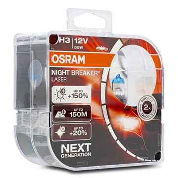 Lâmpada para Automóveis OS64151NL-HCB Osram H3 55W 12V (2 Peças)