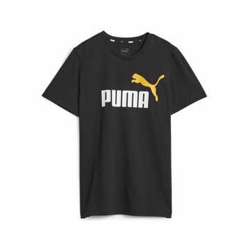Camisola de Manga Curta Infantil Puma Ess+ 2 Col Logo Preto 9-10 Anos