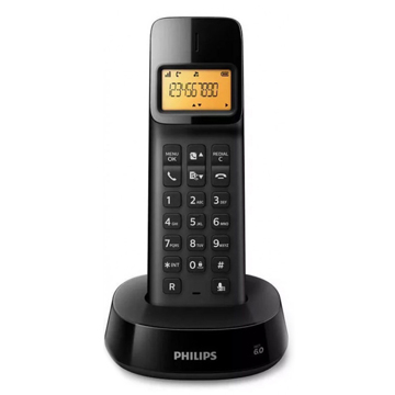 Telefone sem Fios Philips D1601B/01 1,6" 300 Mah Gap Preto
