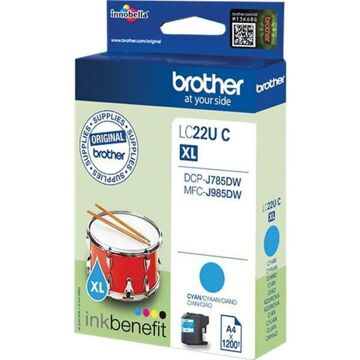 Tinteiro de Tinta Original Brother LC-22U C XL Ciano