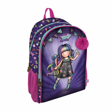 Mochila Escolar Gorjuss Up And Away Roxo (31.5 X 40 X 22.5 cm)