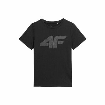 Camisola de Manga Curta Infantil 4F Melange Preto 14-15 Anos