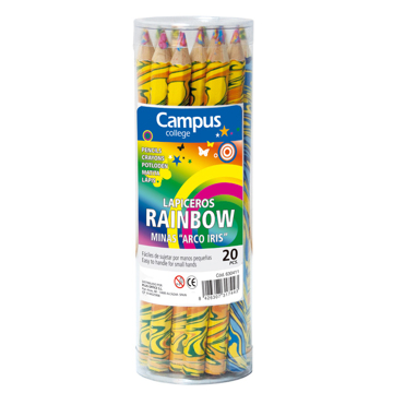 Lápis de Cor Campus Rainbow 1 Un.
