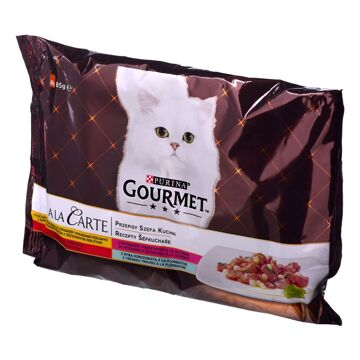 Comida Húmida Purina Gourmet a La Carte Frango Vitela 4 X 85 G