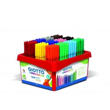 Marcadores Giotto Turbo Color Schoolpack 144 Unidades