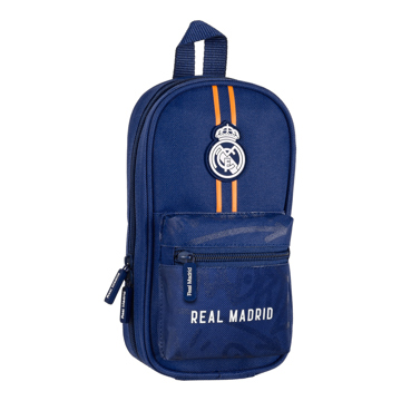 Mochila com Estojo Real Madrid C.f. Azul (12 X 23 X 5 cm) (33 Peças)