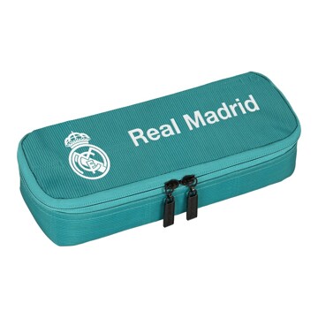 Bolsa Escolar Real Madrid C.f. Branco Verde Turquesa (22 X 5 X 8 cm)