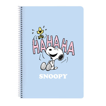 Caderno Snoopy Imagine Azul A4 80 Folhas