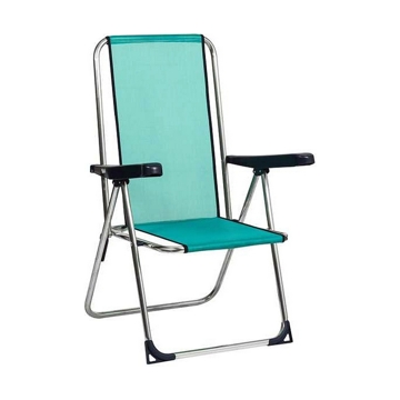 Cadeira de Praia Alco 63 X 101 X 65 cm Alumínio Verde Múltiplas Posições