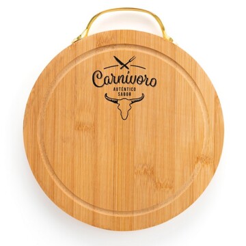 Tábua de Cozinha Quid Carnivoro Bambu (22 X 2 cm)