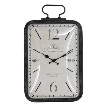 Relógio Madeira Mdf/metal (45,5 X 6 X 25,5 cm)